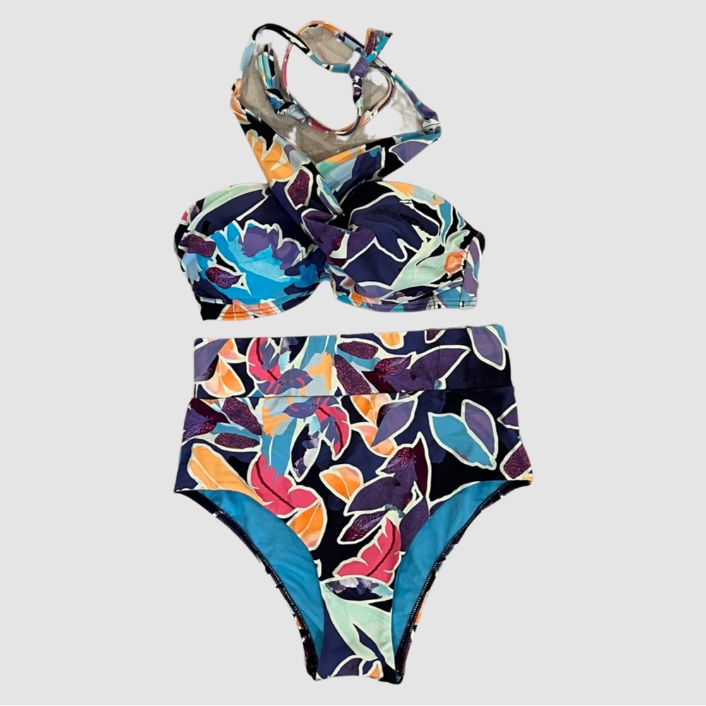 Sunseaker Swimwear High Waisted Two Piece Matched Swimsuit US4 NWT ($160)
